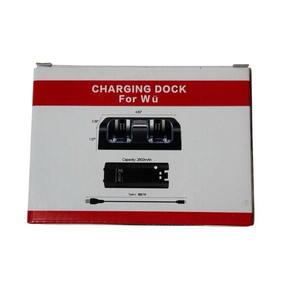 Nintendo Wii Black Remote Charging Dock Station NOB - Picture 2 of 6
